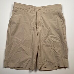 Johnnie-O Prep-Formance Shorts‎ Size 30 Beige Flat Front Golf Casual Surfer
